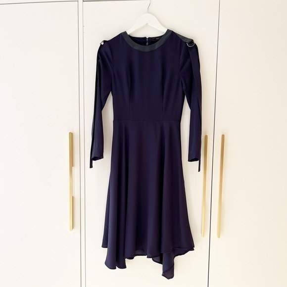 BCBGMaxAzria Navy Asymmetrical Dress - Picture 10 of 11
